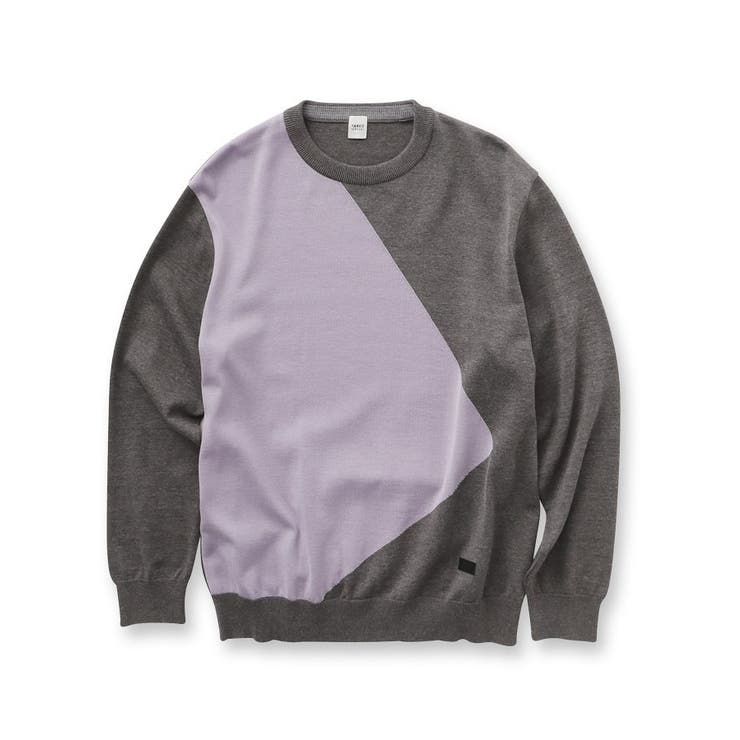 【Made in JAPAN】スクエア インターシャ ニット | TAKEO KIKUCHI | 詳細画像1 