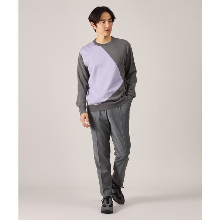 【Made in JAPAN】スクエア インターシャ ニット | TAKEO KIKUCHI | 詳細画像4 