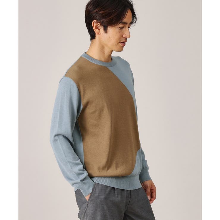 【Made in JAPAN】スクエア インターシャ ニット | TAKEO KIKUCHI | 詳細画像6 