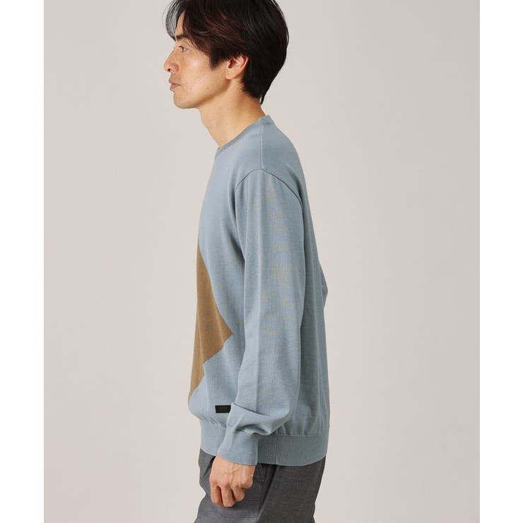 【Made in JAPAN】スクエア インターシャ ニット | TAKEO KIKUCHI | 詳細画像7 