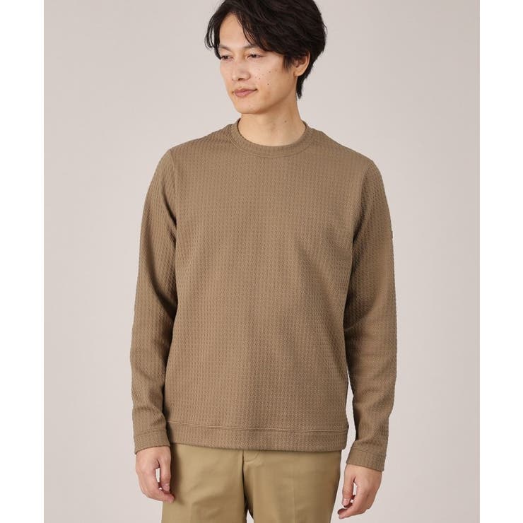 トープ(054) | 【Made in JAPAN】千鳥柄 ストレッチ プルオーバー | TAKEO KIKUCHI