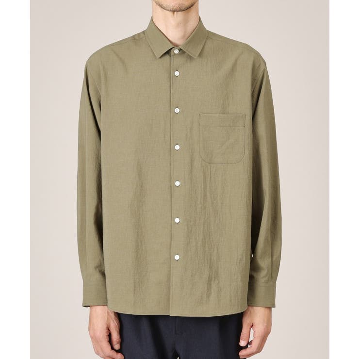 【Made in JAPAN】麻調ショートカラーシャツ | TAKEO KIKUCHI | 詳細画像2 