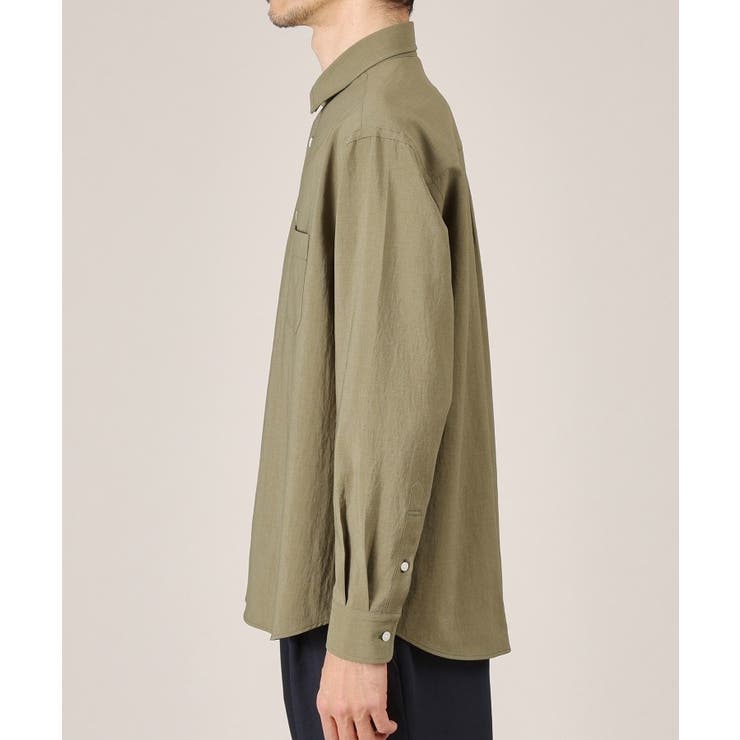 【Made in JAPAN】麻調ショートカラーシャツ | TAKEO KIKUCHI | 詳細画像3 