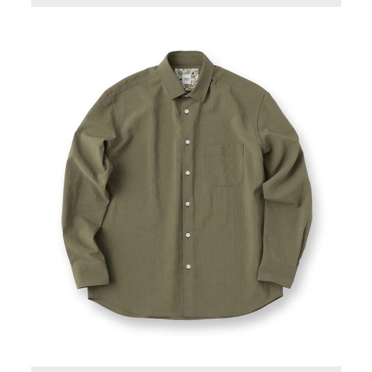 【Made in JAPAN】麻調ショートカラーシャツ | TAKEO KIKUCHI | 詳細画像1 