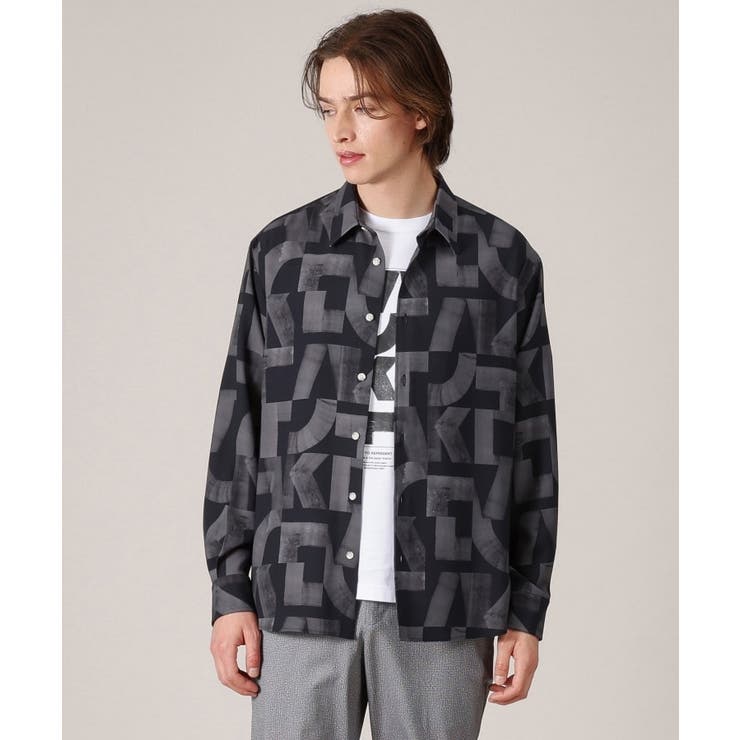 【Made in JAPAN】スライドパズル柄 シャツ | TAKEO KIKUCHI | 詳細画像21 