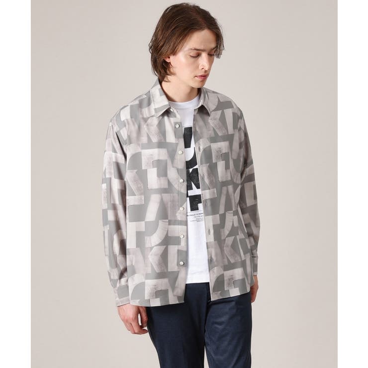 【Made in JAPAN】スライドパズル柄 シャツ | TAKEO KIKUCHI | 詳細画像22 