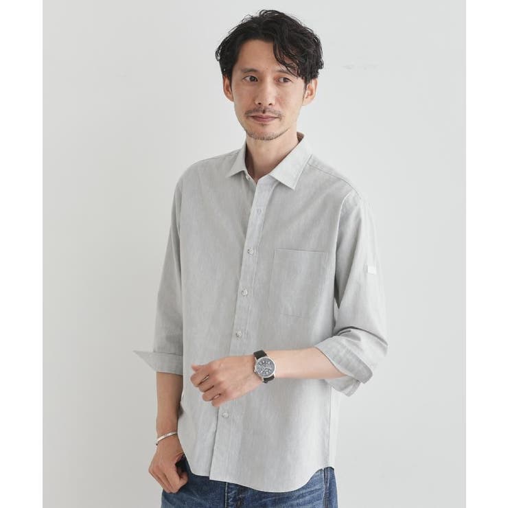 ハイブリッド リネン 7分袖 シャツ | TAKEO KIKUCHI | 詳細画像15 