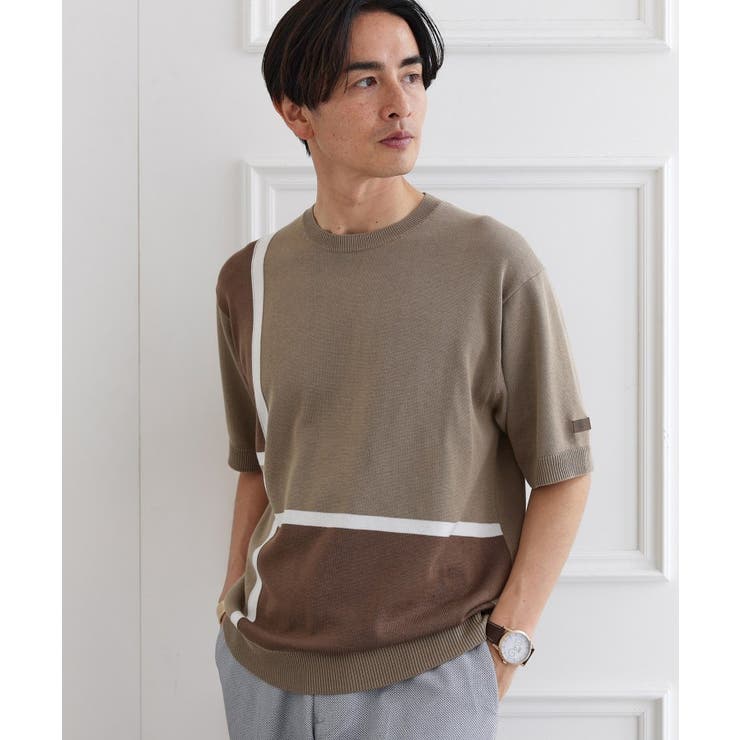 カラーブロッキング プルオーバー ニット | TAKEO KIKUCHI | 詳細画像15 