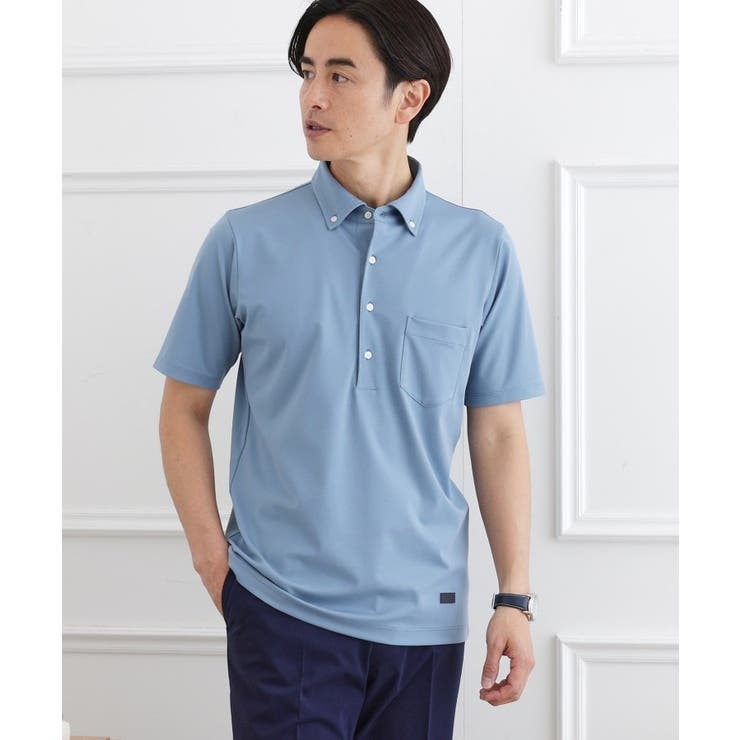 ブルー(092) | 【接触冷感/ONOFF】ビズ ポロシャツ | TAKEO KIKUCHI