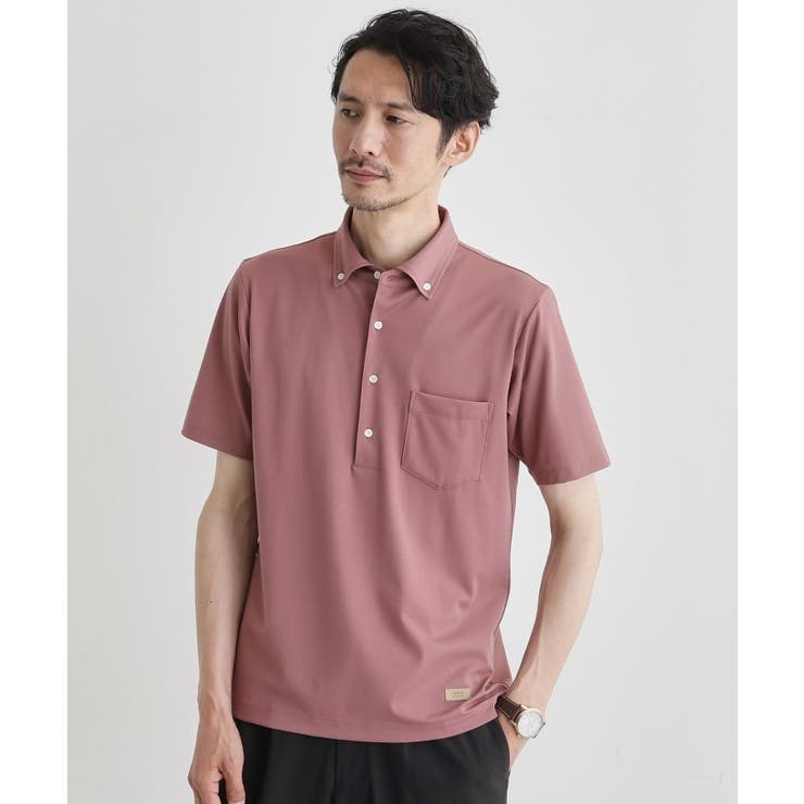 ピンク(072) | 【接触冷感/ONOFF】ビズ ポロシャツ | TAKEO KIKUCHI