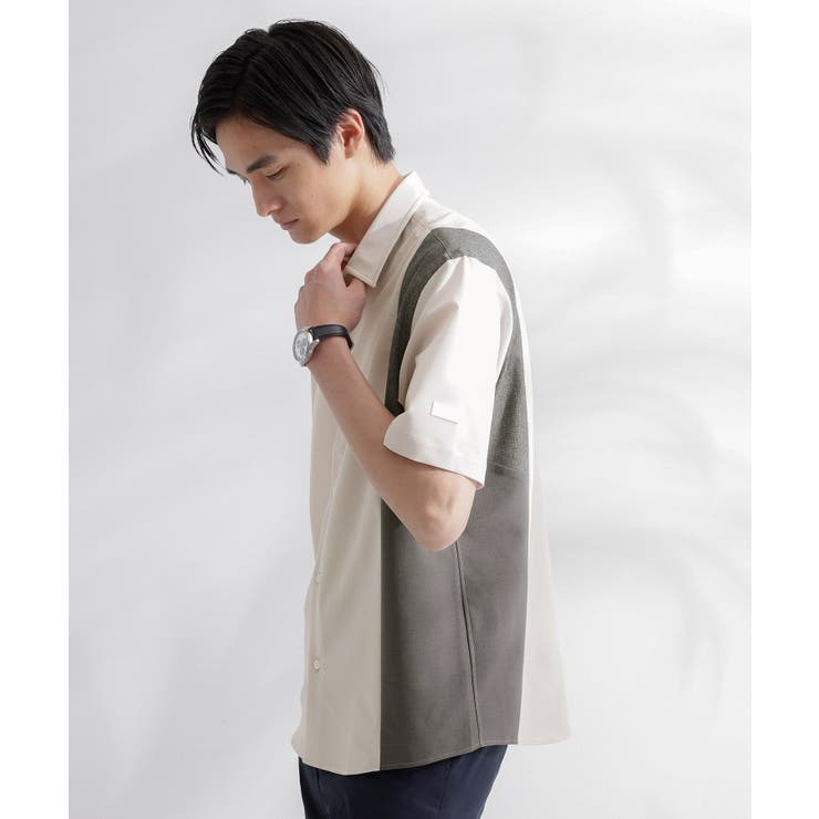 サイド切り替え 半袖シャツ | TAKEO KIKUCHI | 詳細画像10 