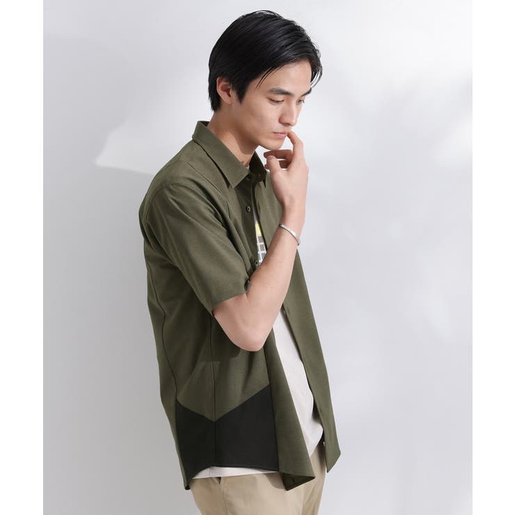 サイド切り替え 半袖シャツ | TAKEO KIKUCHI | 詳細画像14 