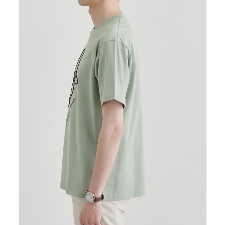 【Sサイズ～】フェイスロープ刺繍 天竺Tシャツ | TAKEO KIKUCHI | 詳細画像3 