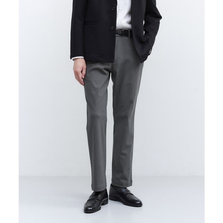 チャコールグレー(014) | サイドゴアウエスト ストレートパンツ | TAKEO KIKUCHI