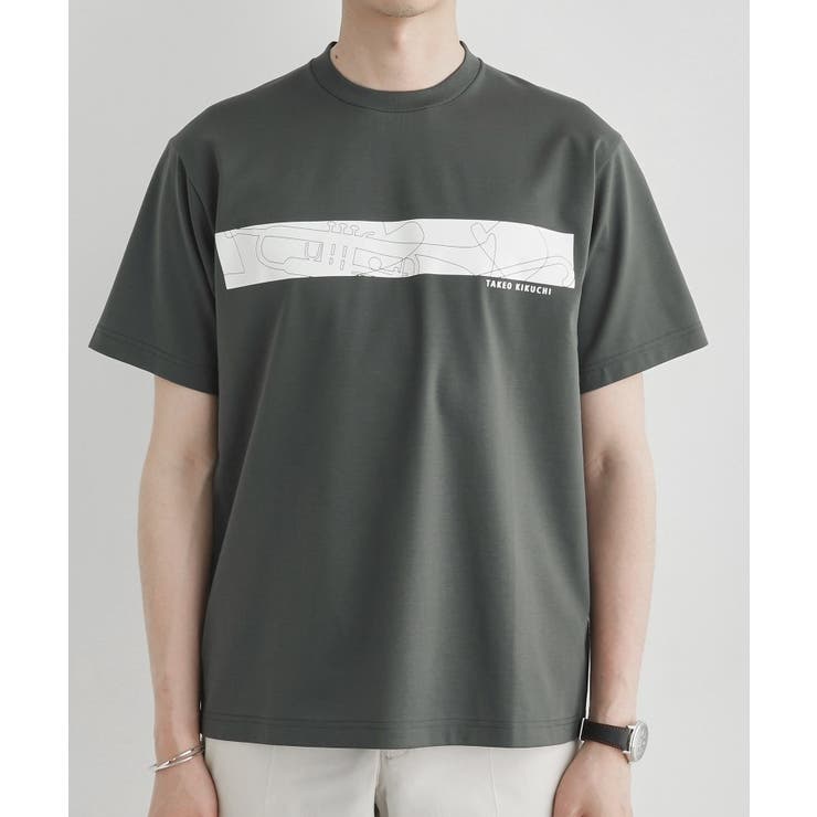 バープリントポンチTシャツ | TAKEO KIKUCHI | 詳細画像2 