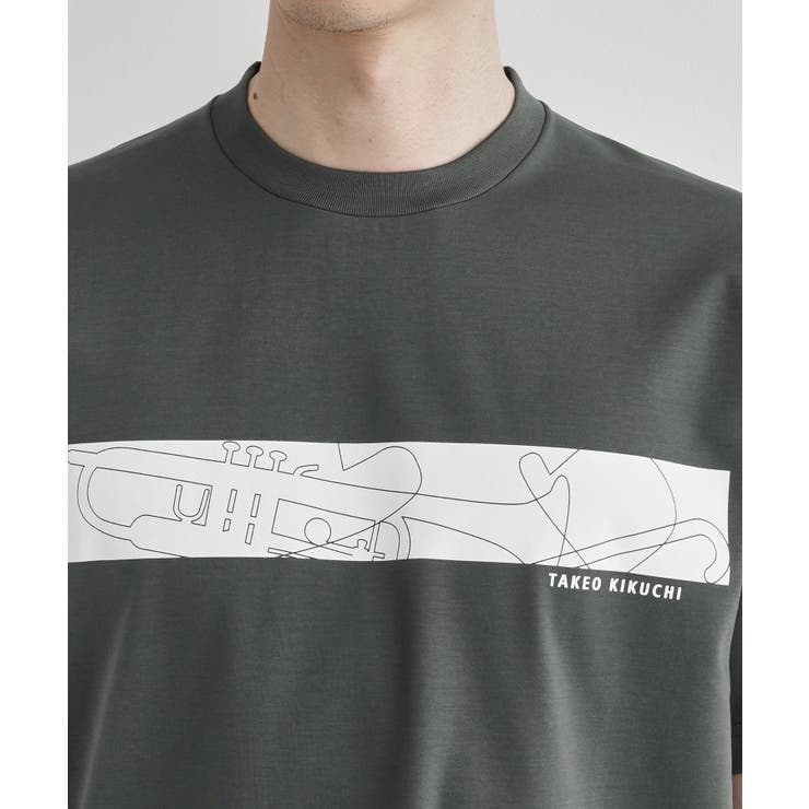 バープリントポンチTシャツ | TAKEO KIKUCHI | 詳細画像5 