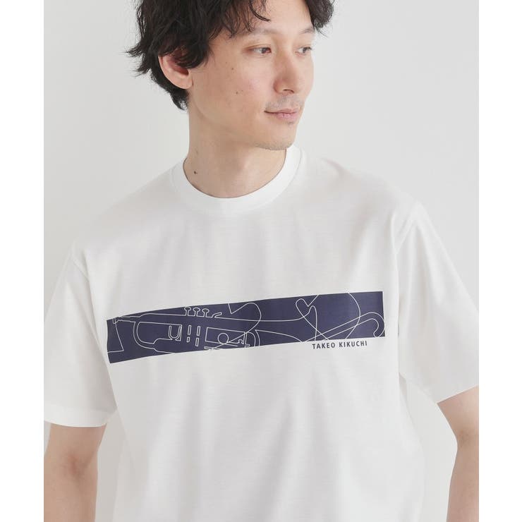 バープリントポンチTシャツ | TAKEO KIKUCHI | 詳細画像8 