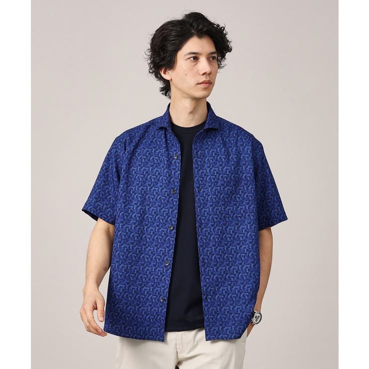 マイクロパズル柄 半袖シャツ | TAKEO KIKUCHI | 詳細画像18 