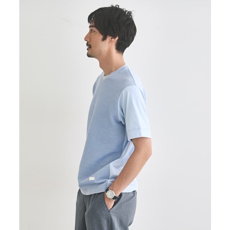 テクスチャーニット コンビ カットソー | TAKEO KIKUCHI | 詳細画像9 