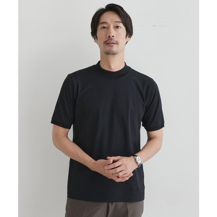 ブラック(019) | 【COOL CITY WEAR】インドライ天竺モックネック | TAKEO KIKUCHI