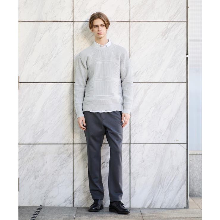 畦編みチェック プルオーバーニット | TAKEO KIKUCHI | 詳細画像2 