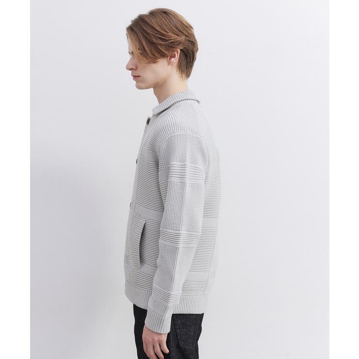 畦編みチェック ニットカーディガン | TAKEO KIKUCHI | 詳細画像5 