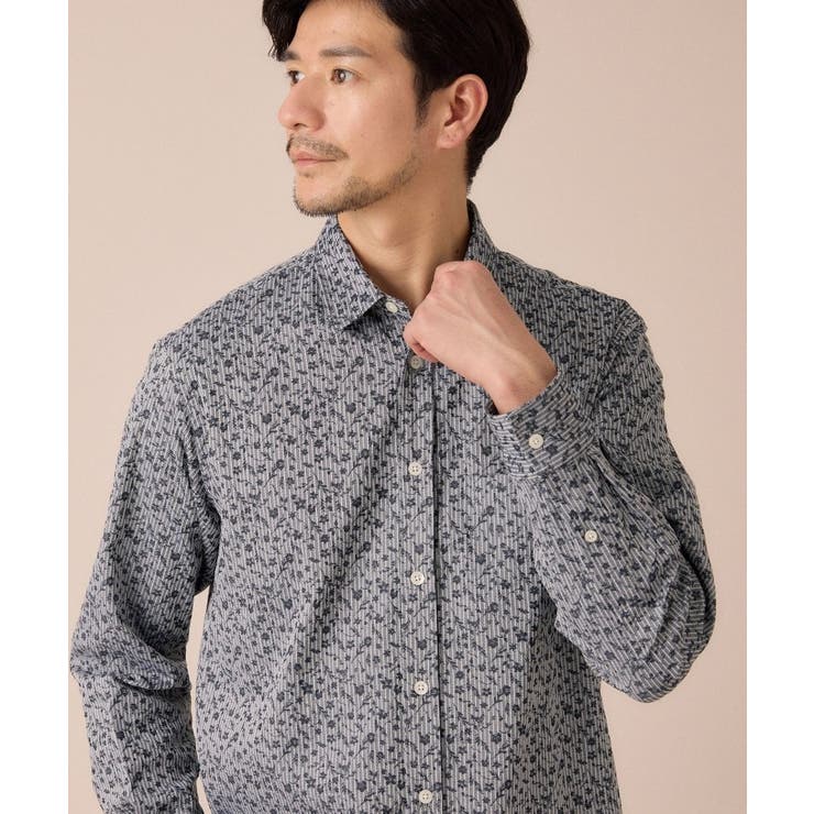 播州 ドビーストライプ フラワーシャツ | TAKEO KIKUCHI | 詳細画像18 