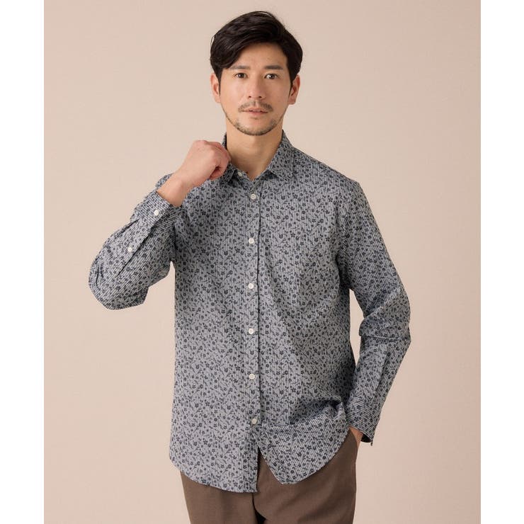 播州 ドビーストライプ フラワーシャツ | TAKEO KIKUCHI | 詳細画像19 