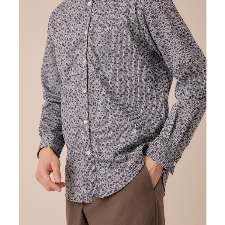 播州 ドビーストライプ フラワーシャツ | TAKEO KIKUCHI | 詳細画像20 