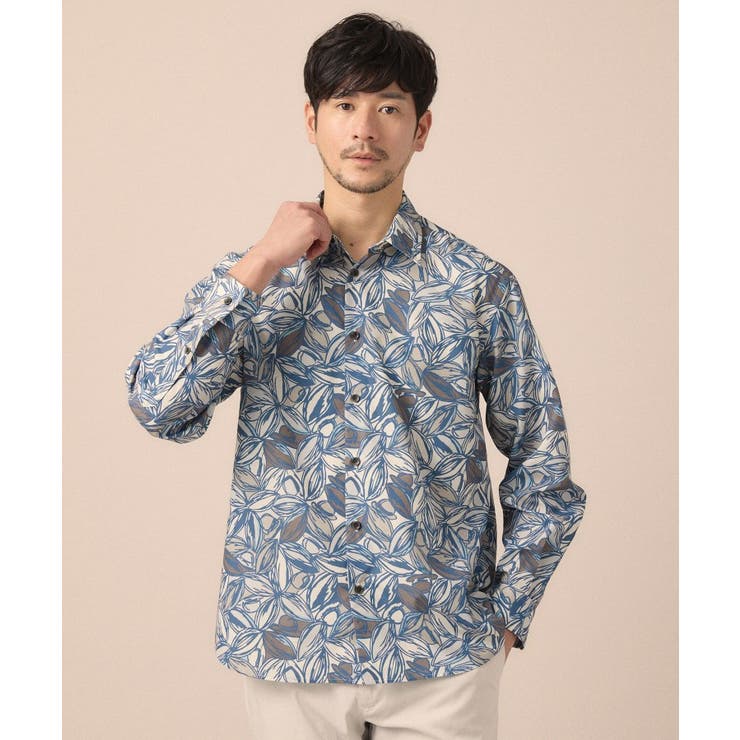 カカオ柄プリントシャツ | TAKEO KIKUCHI | 詳細画像4 