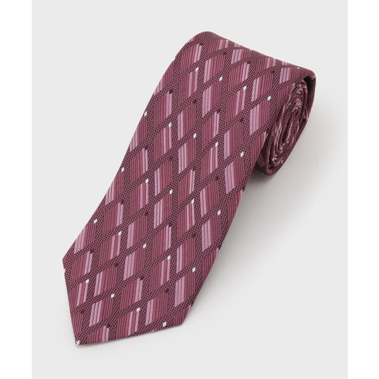 ピンク(472) | 【縁起の良いネクタイ】PNJ 菱紋ネクタイ | TAKEO KIKUCHI