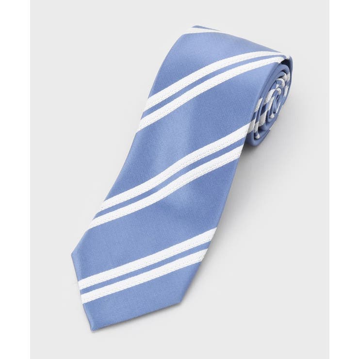 ブルー(391) | 【タンザワシルク】フレスコストライプ | TAKEO KIKUCHI