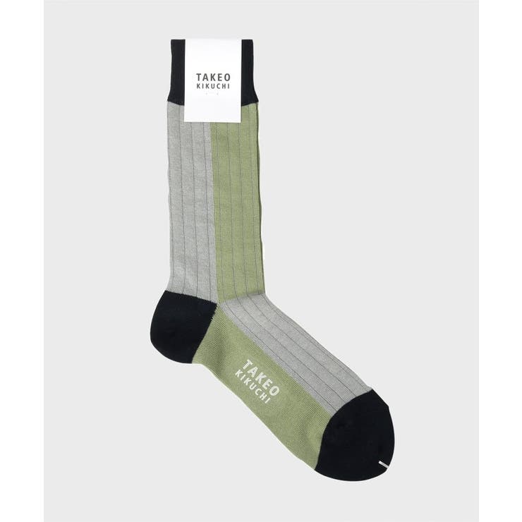 カラーブロック クルーソックス | TAKEO KIKUCHI | 詳細画像1 