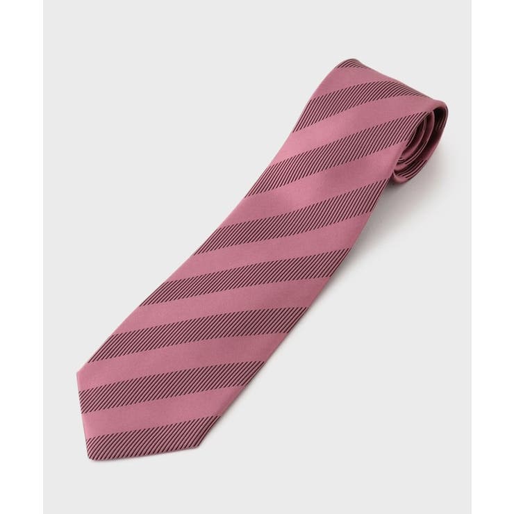 ピンク(372) | 【Made in JAPAN】TANGOストライプ ネクタイ | TAKEO KIKUCHI