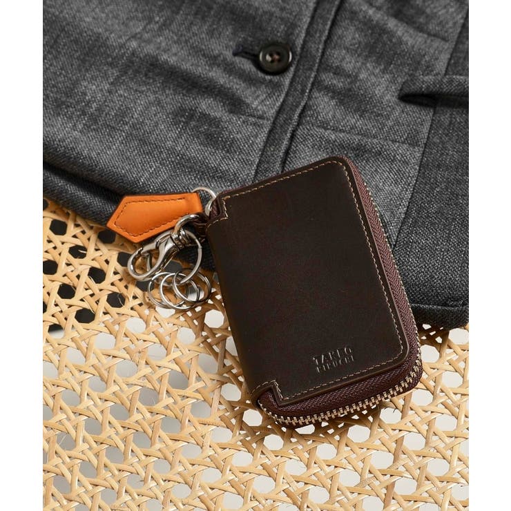 ダークブラウン(543) | アンティーク調レザー キーケース | TAKEO KIKUCHI