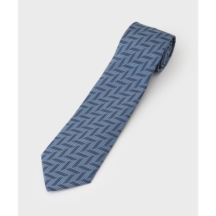 ブルーグリーン(098) | 【Made in JAPAN】矢絣（やがすり）シルクネクタイ | TAKEO KIKUCHI