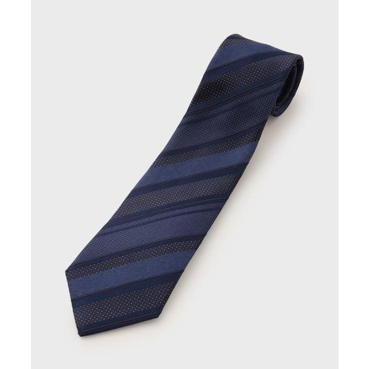 ダークネイビー(394) | 【ベストセラー/日本製】シャドーストライプ シルクネクタイ | TAKEO KIKUCHI