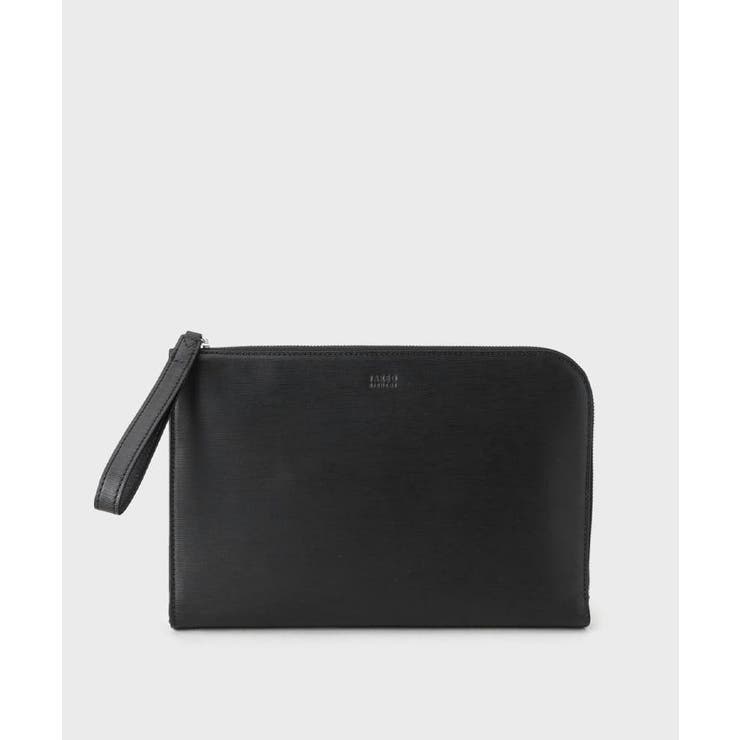 型押しブラック(119) | 【ベーシック】レザー クラッチバッグ | TAKEO KIKUCHI