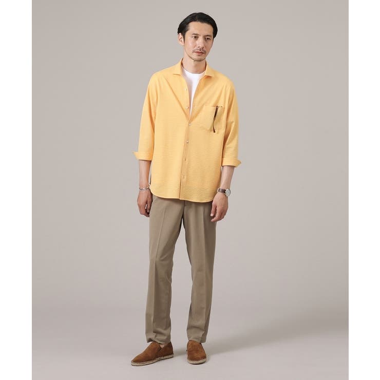 【抗菌防臭／7分袖】サッカージャージ ストライプシャツ | TAKEO KIKUCHI | 詳細画像24 