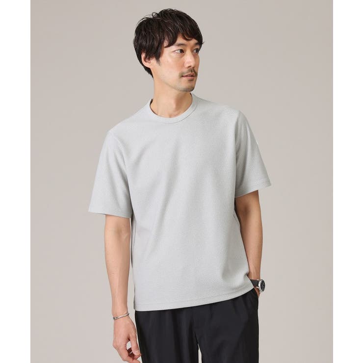 ライトグレー(011) | 【尾州織/Made in JAPAN】メランジ Tシャツ | TAKEO KIKUCHI