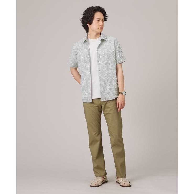 【無地・チェック・ボタニカル柄】リップル シャツ | TAKEO KIKUCHI | 詳細画像6 