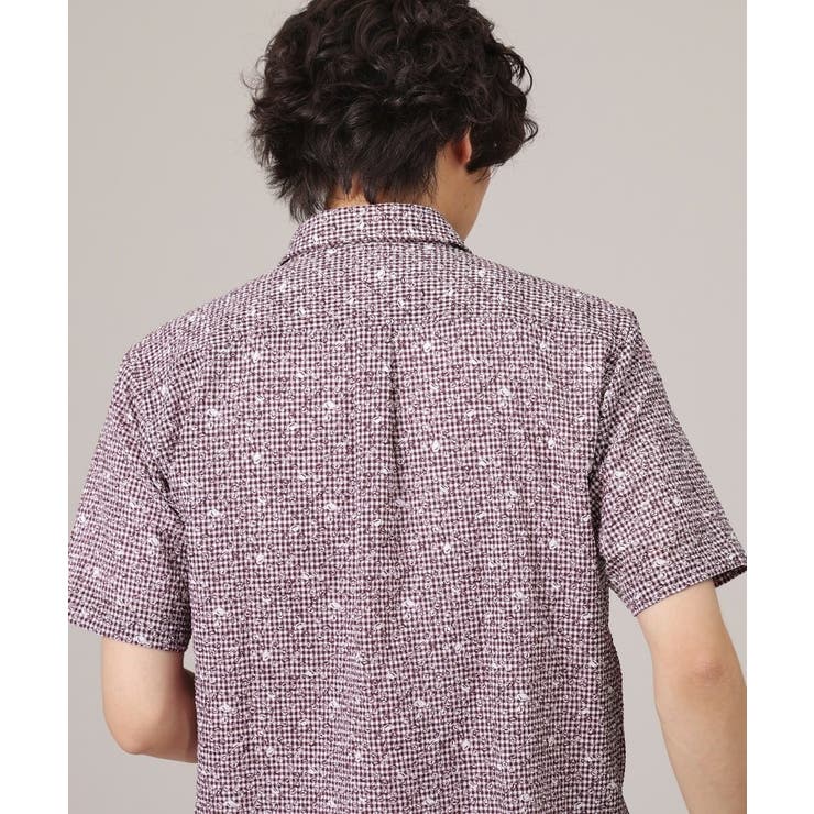 【無地・チェック・ボタニカル柄】リップル シャツ | TAKEO KIKUCHI | 詳細画像13 