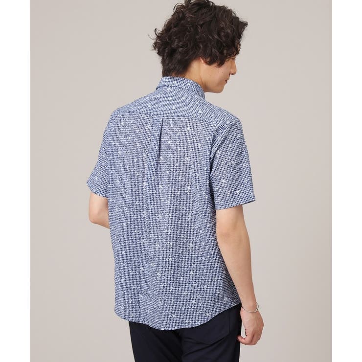 【無地・チェック・ボタニカル柄】リップル シャツ | TAKEO KIKUCHI | 詳細画像18 