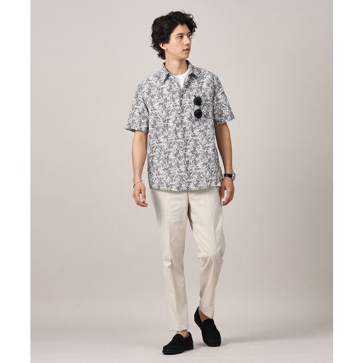 【無地・チェック・ボタニカル柄】リップル シャツ | TAKEO KIKUCHI | 詳細画像24 