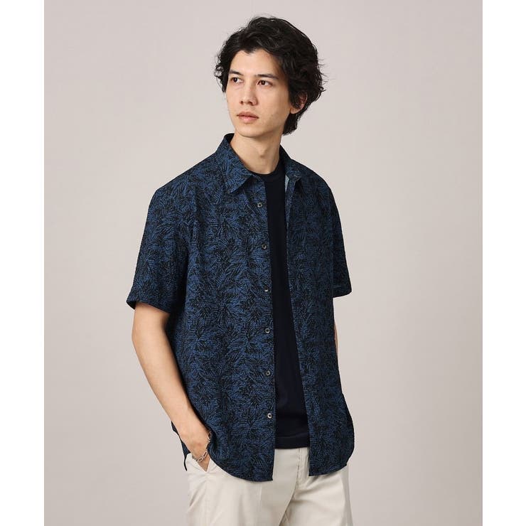 【無地・チェック・ボタニカル柄】リップル シャツ | TAKEO KIKUCHI | 詳細画像26 