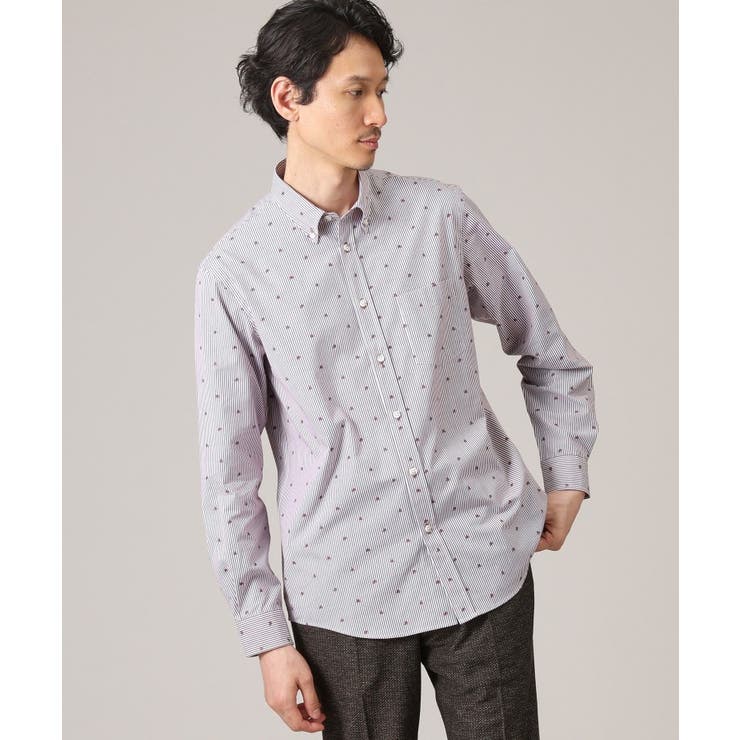 ハットモチーフ ジャカード ストライプ シャツ | TAKEO KIKUCHI | 詳細画像11 