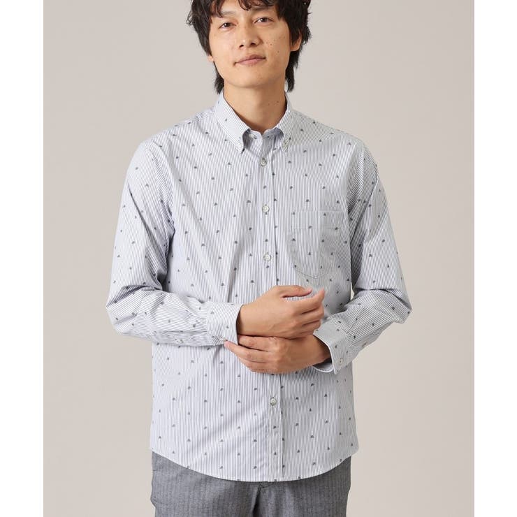 ハットモチーフ ジャカード ストライプ シャツ | TAKEO KIKUCHI | 詳細画像19 