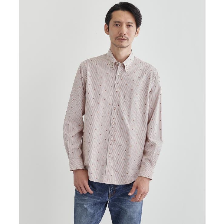 ハットモチーフ ジャカード ストライプ シャツ | TAKEO KIKUCHI | 詳細画像27 