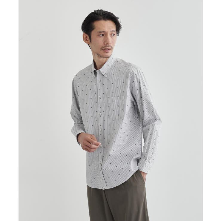 ハットモチーフ ジャカード ストライプ シャツ | TAKEO KIKUCHI | 詳細画像35 