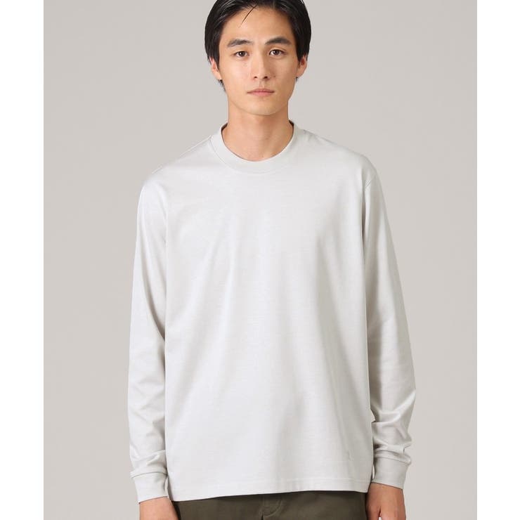 ライトグレー(011) | 【抗菌防臭/ジャケット対応】テーラード 長袖Tシャツ | TAKEO KIKUCHI